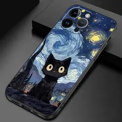 Starry Sky Cat TPU Soft Phone Case - Moto G200 5G (UUAZA01)