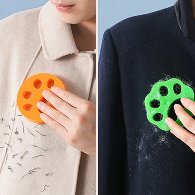 Pet Hair Remover Reusable Double Sided Silicone Clothes Sticker, pet hair brush