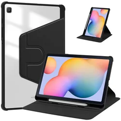 360 Rotating Smart Tablet Cover with Pencil Holder, 10.4 - Inch for S6 Lite 10.4 2020 (Black)