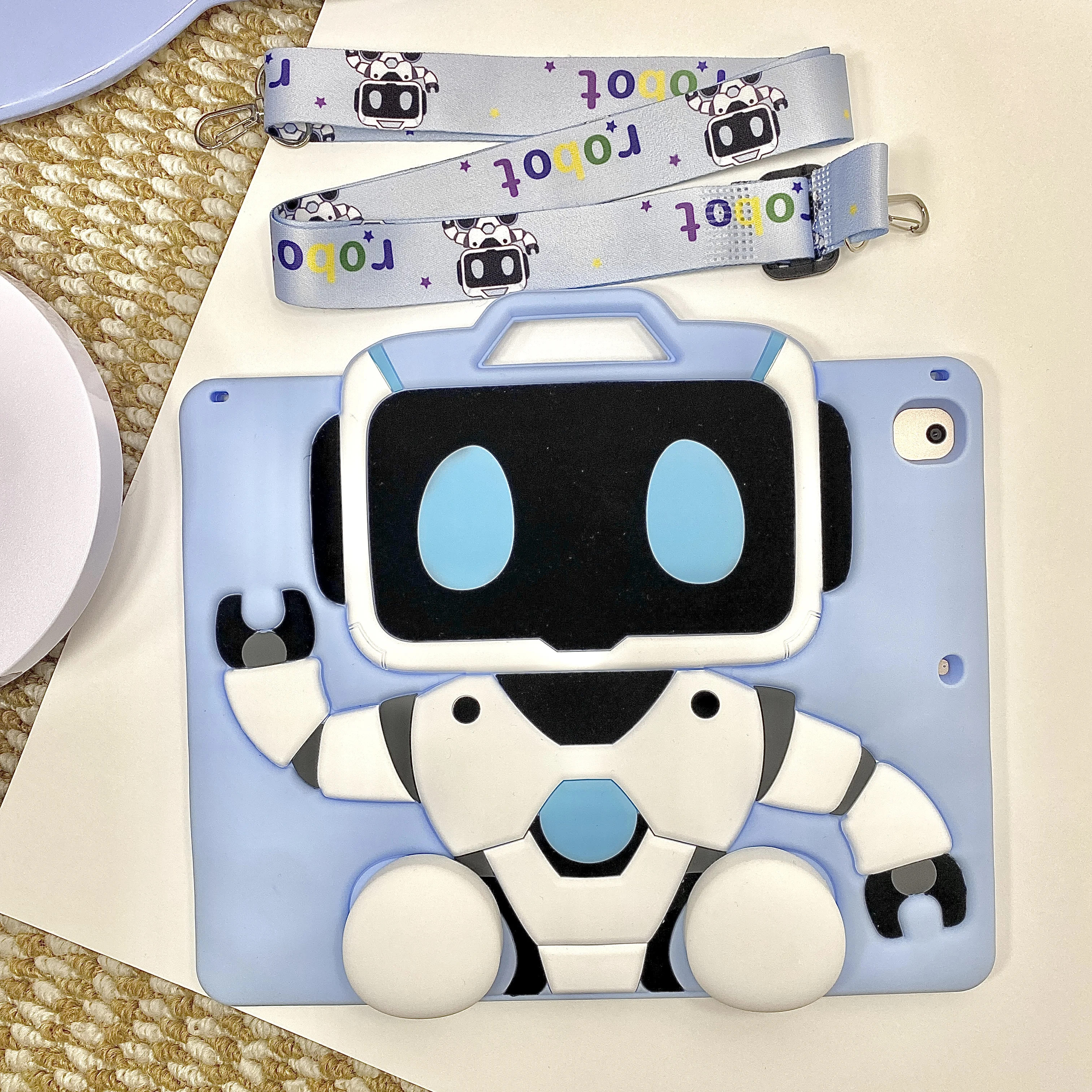 Durable Robot Tablet Case with Enhanced Protection and Versatile Design