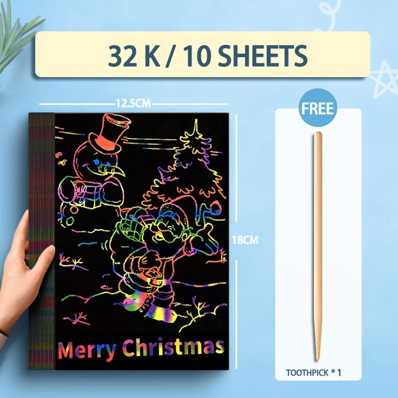 Scratch Papier Art Sets Voor Kinderen 50 Stuks Mag... - Vicedeal