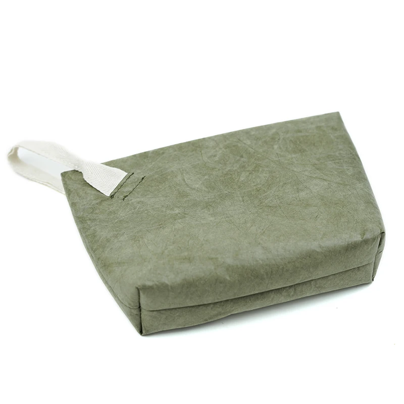 Eco-Conscious & Fashionable Lightweight Durable Retro Paper Cosmetic Bag - The Perfect Travel Companion