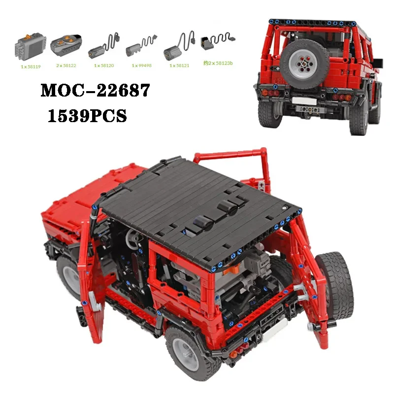

Classic building block MOC-22687 off-road vehicle high difficulty splicing 1539PCS adult and children's birthday toy gift