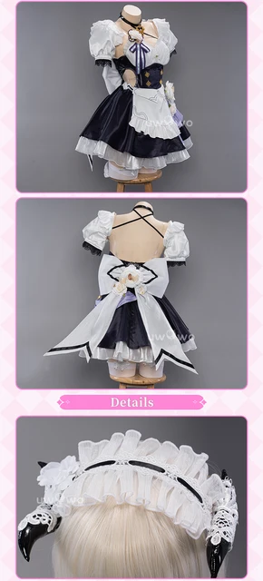 在庫あり UWOWO エリシア コスプレ メイド ドレス ゲーム Honkai 在庫あり UWOWO エリシア コスプレ メイド ドレス ゲーム Honkai