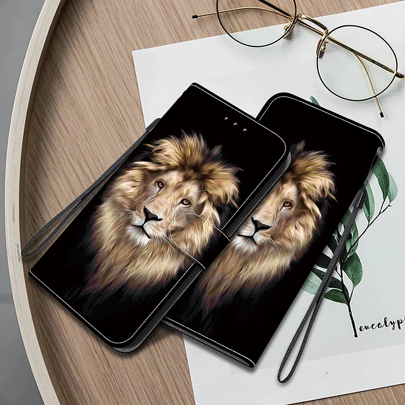 Stand Flip Wallet Leather Protective Case Cover