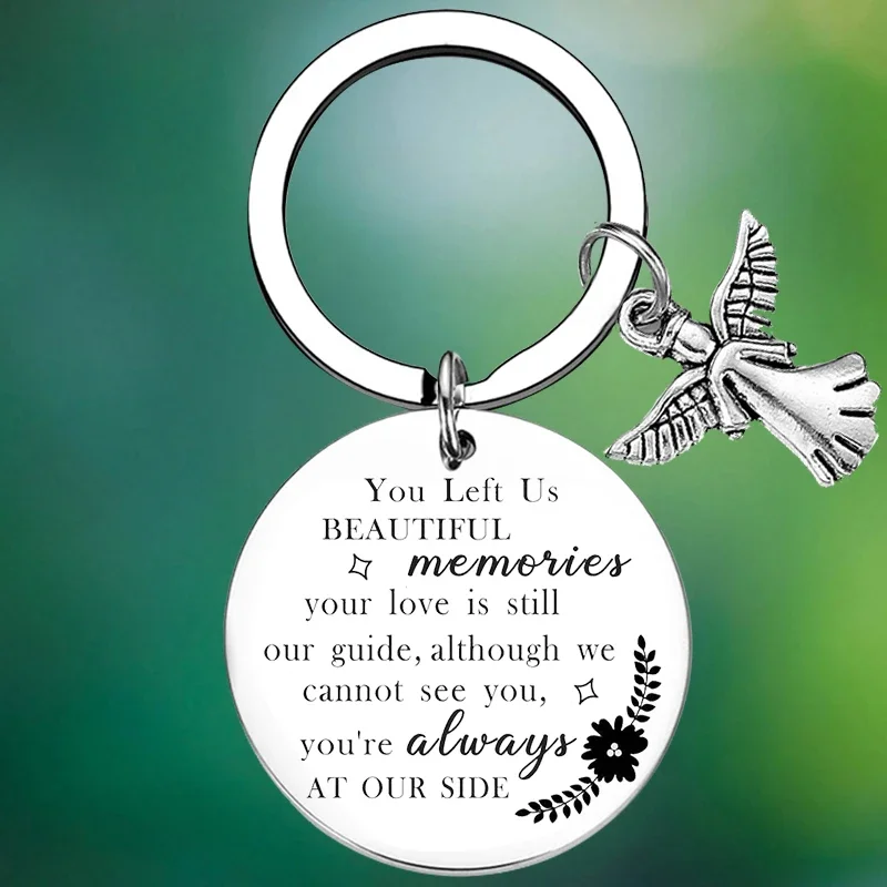 

Loss of Father Dad Memorial Gifts keychain daddy Sympathy Key Chain Pendant