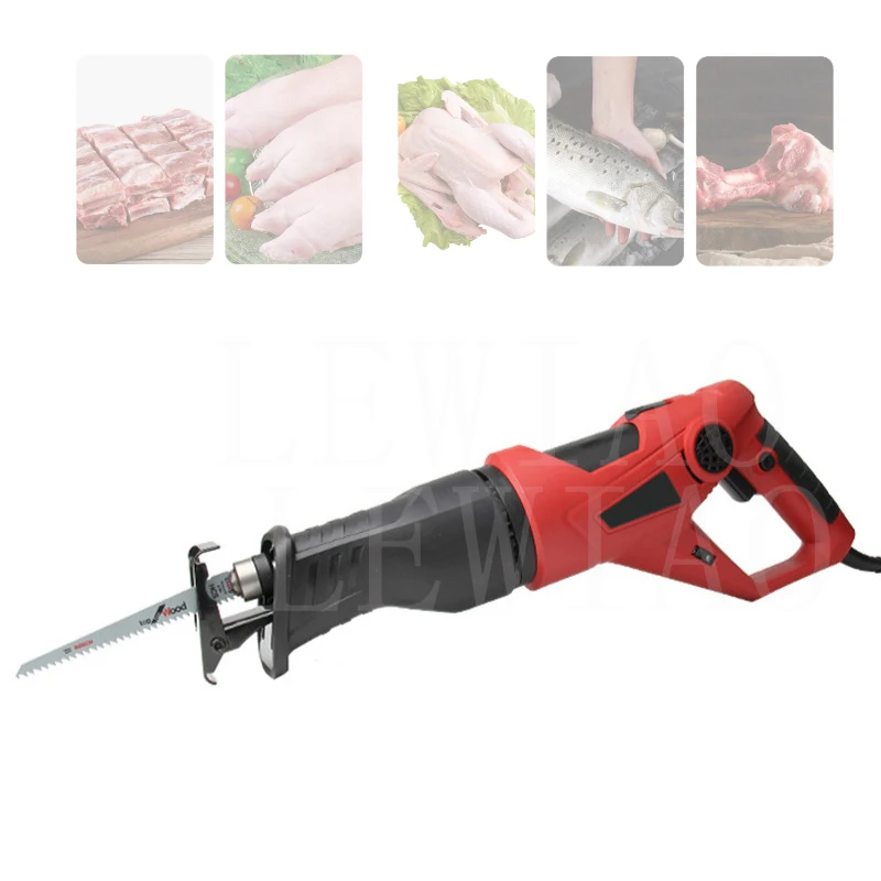 

220V Electric Bone Sawing Machine Chain Saw Cutting Tool Household Small Hand-Held Bone Cutter Spare Ribs Frozen Meat Cutting Ma