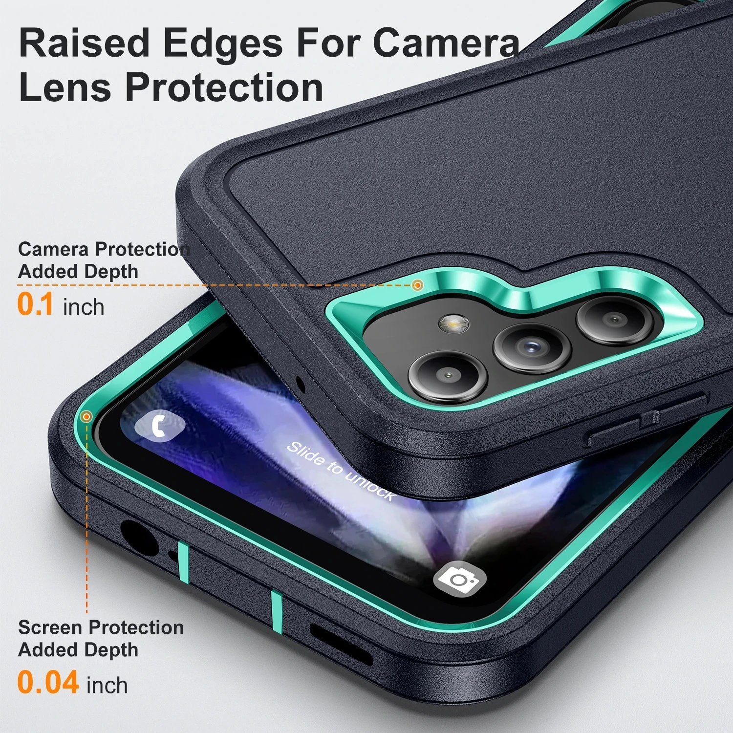 Heavy Duty Shockproof Armor Phone Case - Durable Protective Cover