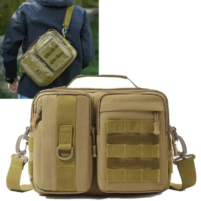 Tactical Fishing Chest Bag Men's Molle Hunting Handbags Outdoor Hiking Trekking Climbing Crossbody Bags Bait Storage Fanny Pack