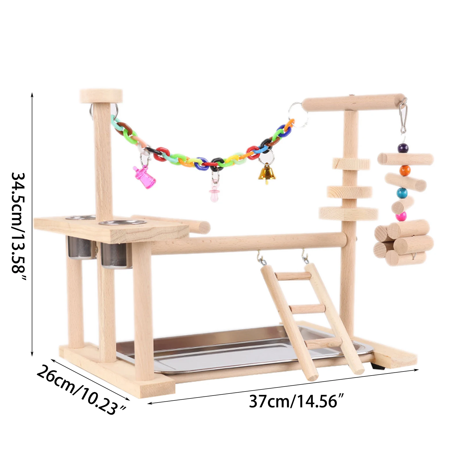 Perchoir En Corde Pour Oiseaux 40cm - Balançoire D'escalade Pour Perruche, Perroquet, Calopsitte - Jouet Cage à Oiseaux