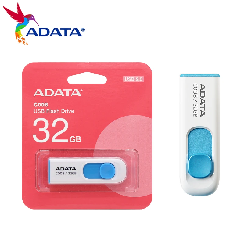Original ADATA USB 2.0 C008 16GB 32GB 64GB USB Flash Drive High Speed usb flash drive Memory Stick Pendrive For Computer - 5