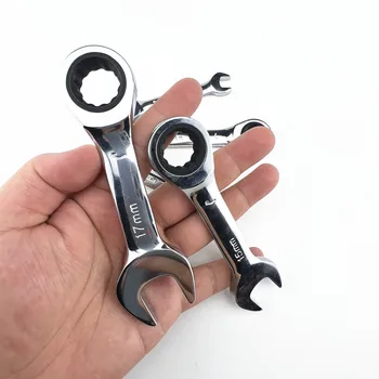 Mini Adjustable Ratchet Wrench Tool" 1