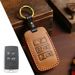 Leather Car Key Case Cover Holder - Premium Accessories (BROWN)