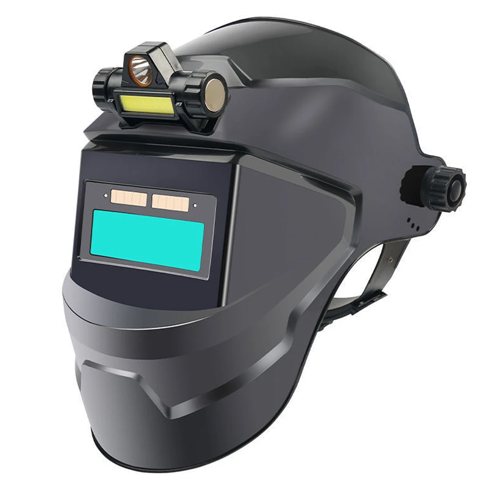 Automatic Dimming Welding Facemask Large View True Color Auto Darkening Welding Resistant for Arc Grinding Cutting