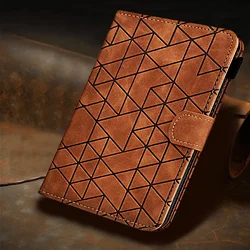 Elegant Rhombus Texture Leather Tablet Case for iPad 2025 11inch A16 (Brown)