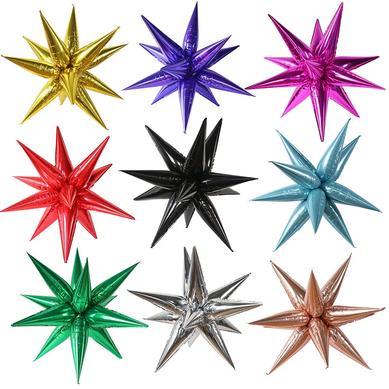 

50 шт. воздушные шары со звездочками, празднование дня рождения, свадебное украшение, конус в виде капли воды, воздушный шар из алюминиевой фольги, воздушные шары для вечеринки