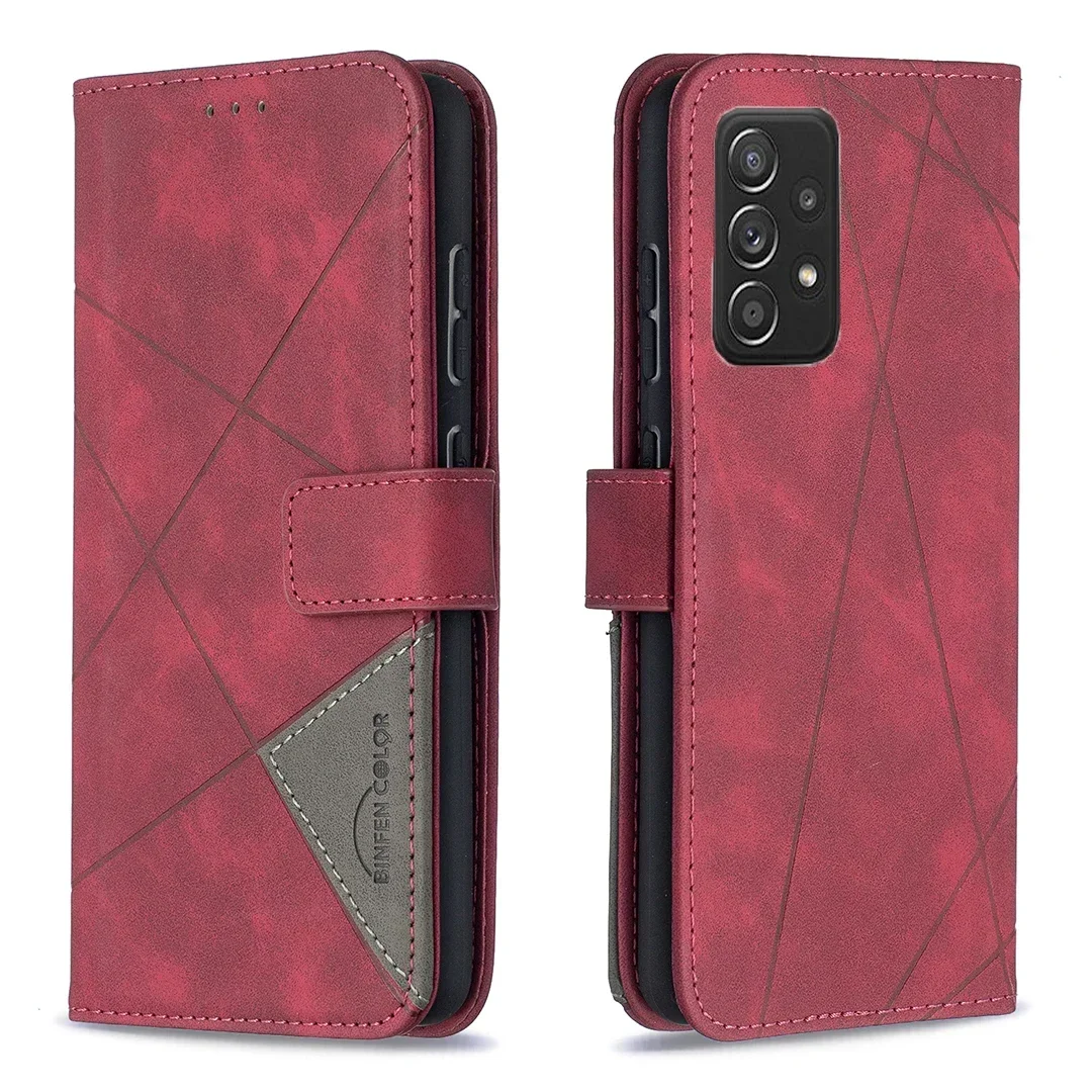 Phone Case Leather Wallet Case For Samsung Galaxy A06 A14 A15 A16 A35 A52 A53 A54 A55 S24 S23 Plus S22 S21 Ultra S20 FE