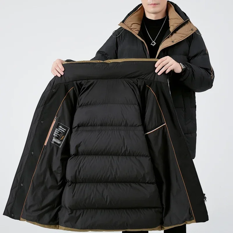 thumbnail image 1 of Chaqueta de plumón de invierno para hombre, ropa de diseñador de lujo, con capucha gruesa de plumón de ganso, abrigo grueso y cálido con nuevo estilo de invierno 2024, 1 of 5