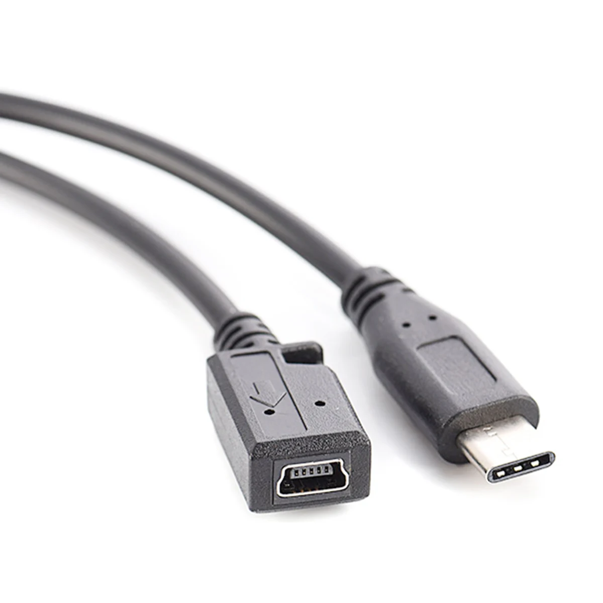 USB 3.1 C 타입 수 플러그-미니 USB 암 어댑터, 데이터 충전기, 싱크 커넥터, 컨버터 케이블 코드, 1 개