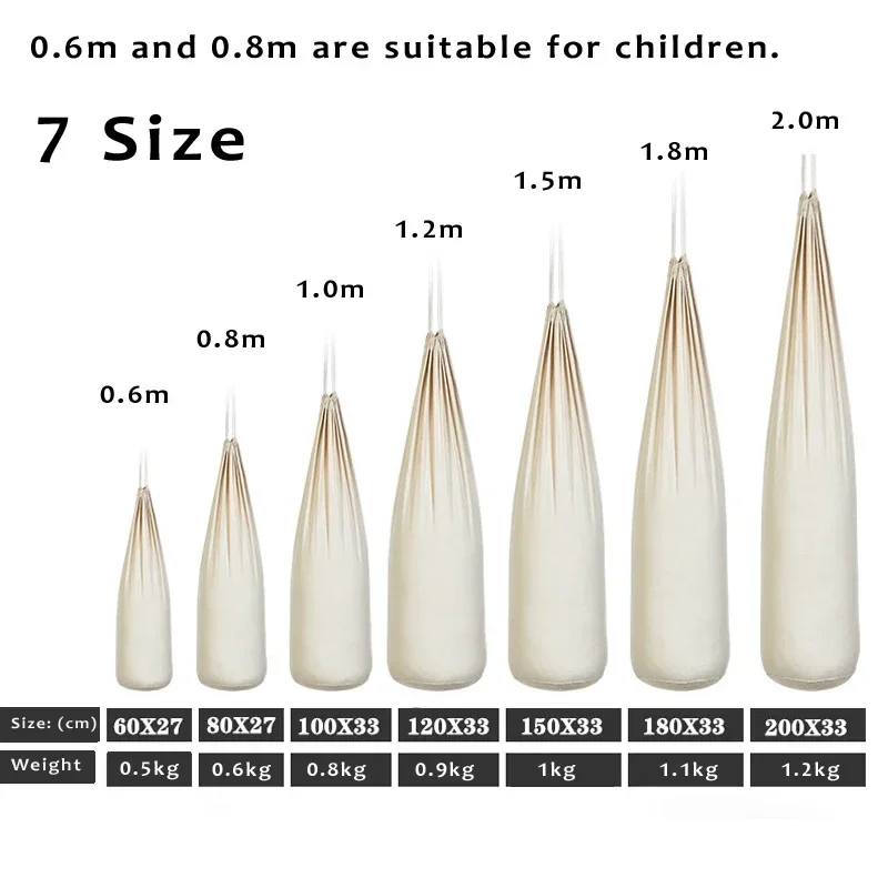 60 to 200cm white canvas Adult or Children's taekwondo Hanging style Sanda boxing sandbags iron sand palm sandbagsIron sandbags 4