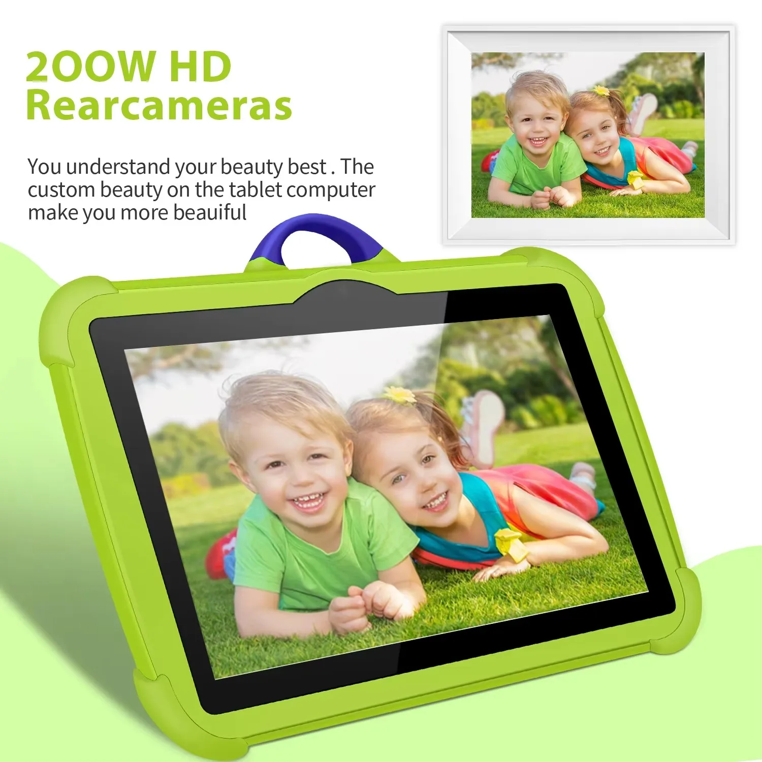 2024 New 5G WiFi 7 Inch Google Tablet For Children Learning Education Kids Tablets Quad Core 4GB RAM 64GB ROM Dual BOW Cameras 6