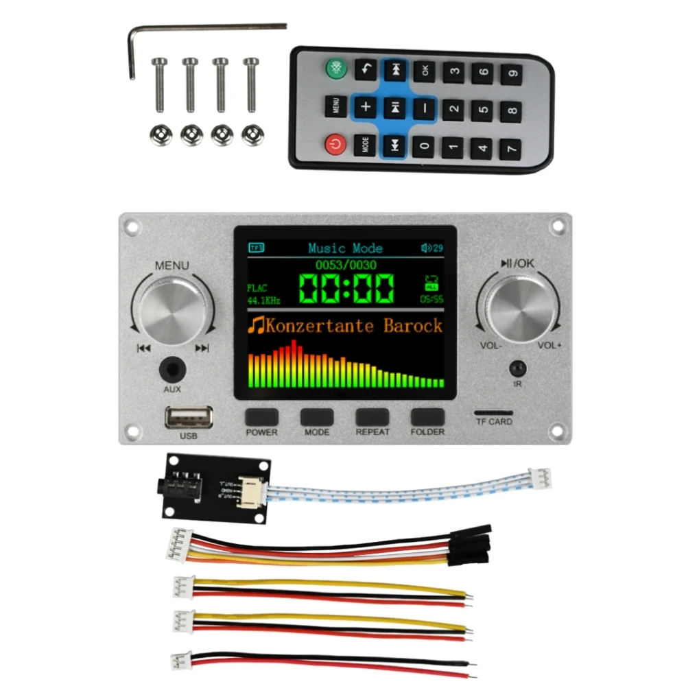 Enhanced Color LCD Bluetooth Stereo Audio Decoder Board