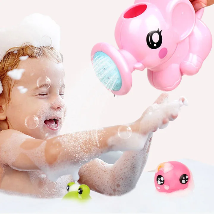 Baby Bath Toys Lovely Plastic Elephant Shape Water Spray for Baby Shower Swimming Toys Kids Gift Baby Kids Toy 3