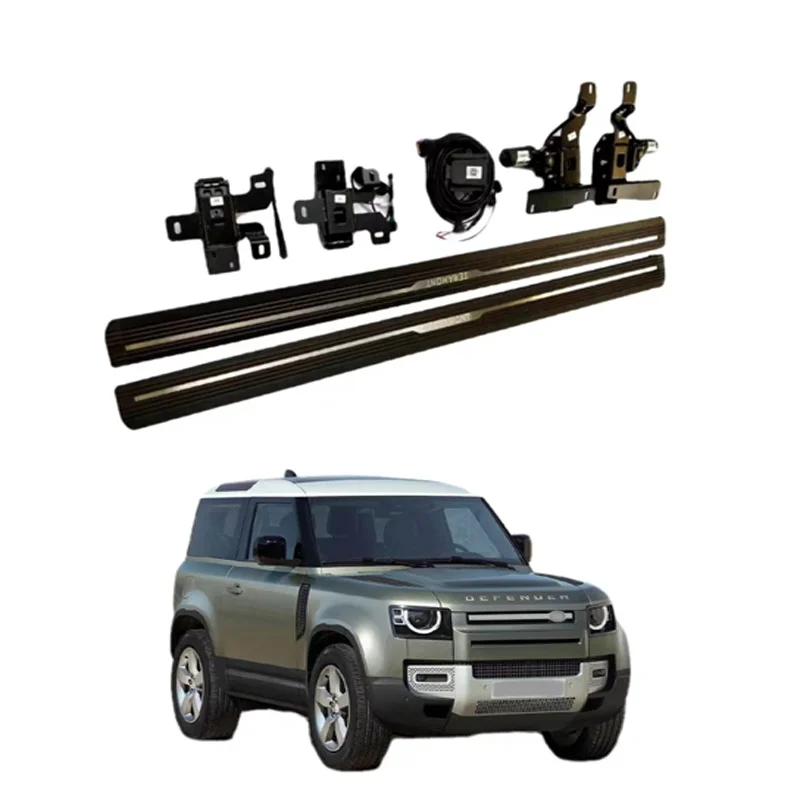 

For Land Rover Defender 90 Running Boards Side Step Bar Pedals High Quality Accessories 2021 2022