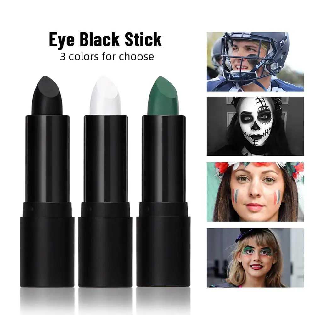 Black Eyes Face Body Paint Stick Cream Makeup Pen Safe Lighweight Halloween Costume Party Sports Waterproof Maquiagem No Toxic images - 6