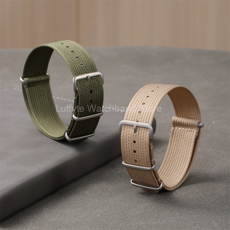 Premium Nylon Watch Strap - Brown, Green, Black Military Sport Bracelet Replacement