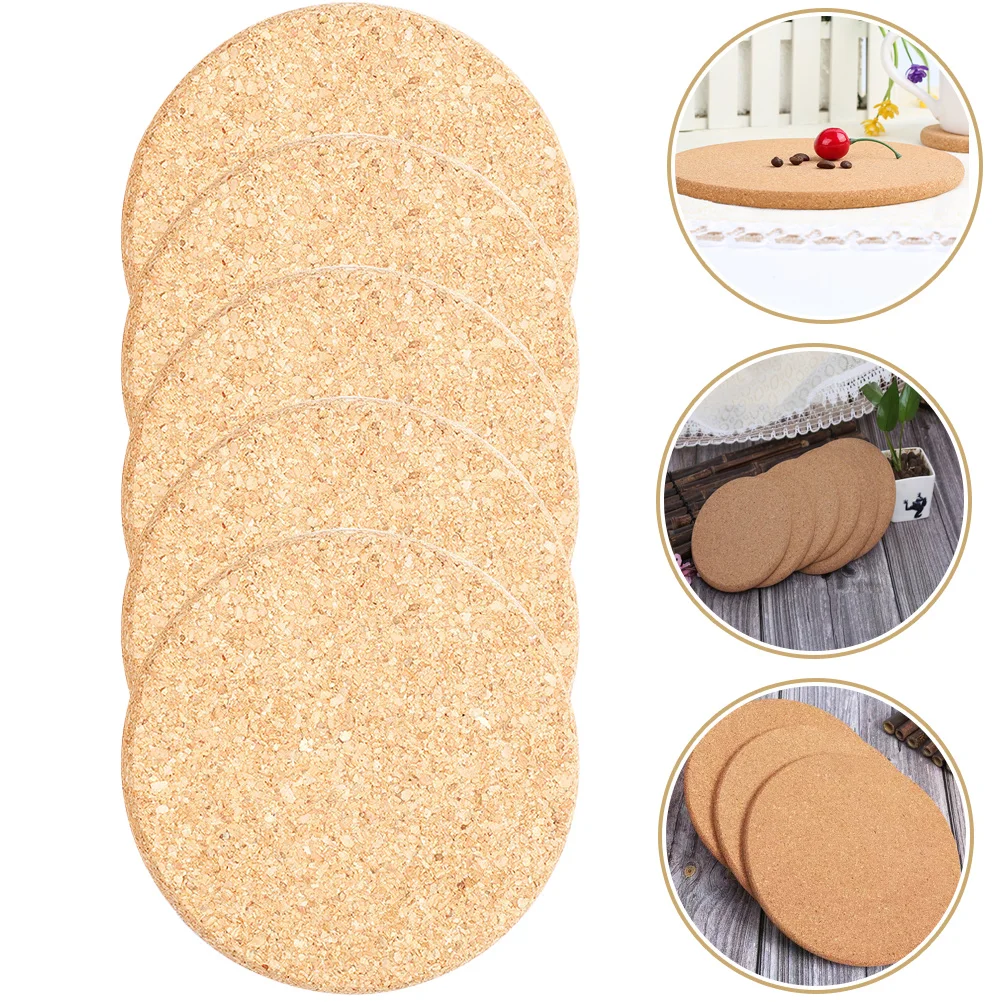 

Flower Pot Mat Cork Plant Mats Saucer Round Coaster Flowerpot Pads Garden Coasters for Pots Cup