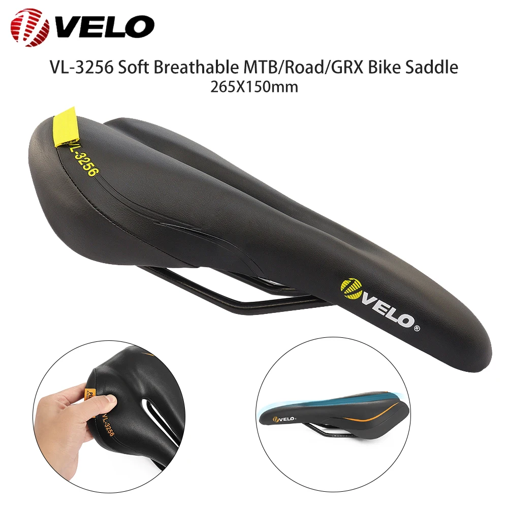 Вело VL-3256 Седло полые дышащие удобные мягкие MTB дорожный велосипед стальные рельсы