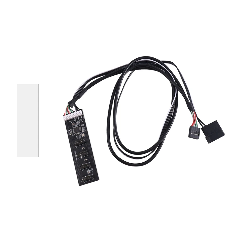 

USB 2.0 9Pin Header 1 To 4 Extension Hub Splitter USB 1 To 4 Male 20Cm 9-Pin Internal Cable Mainboard Adapter Converter