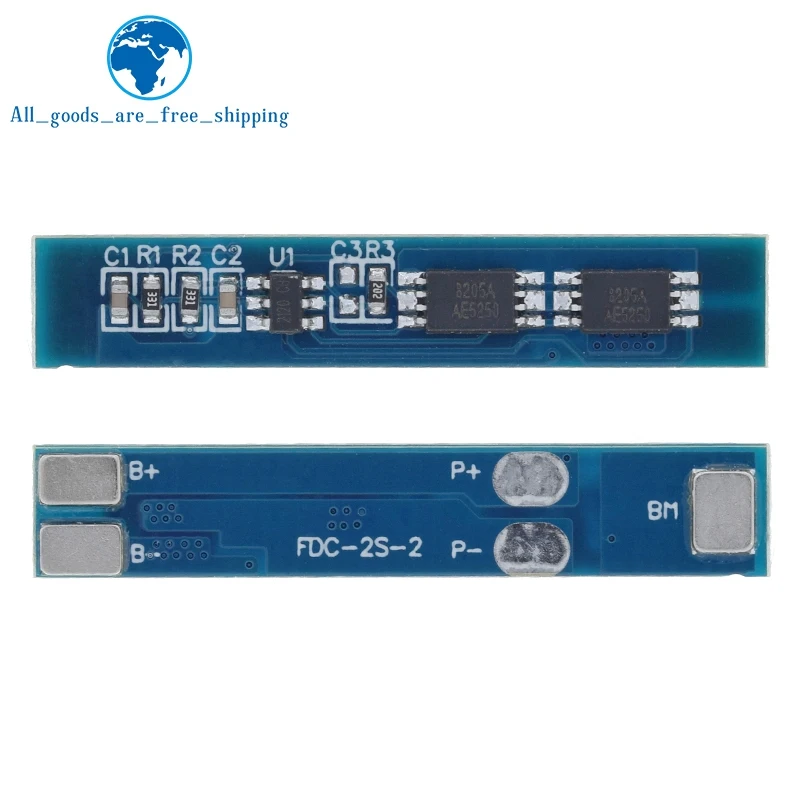 1/5PCS 2S 3A Li-ion Lithium Battery 7.4v 8.4V 18650 Charger Protection Board bms pcm for li-ion lipo battery cell pack lithium battery board battery protection module battery protection board electronic component
