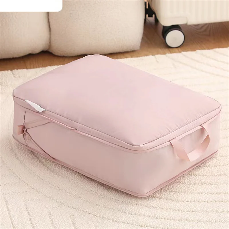 Description Picture 6 of itemTravel Compression Packing Cubes Bag Portable Suitcase Clothes Organizers Waterproof Luggage Storage Cases Drawer Bags