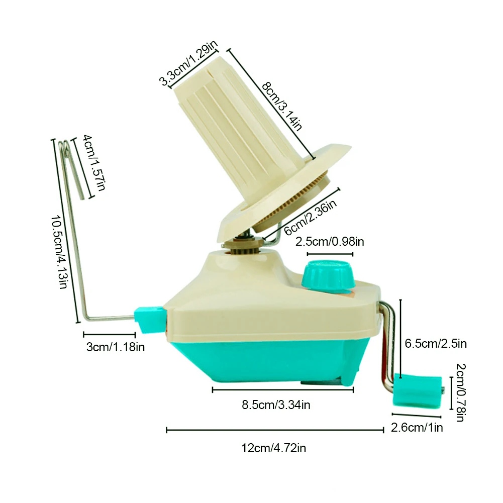 Portable Winding Machine Portable Yarn Winder For Knitting Yarn Ball Thread Fiber Wool String Skein Cable Hand Operated Winder
