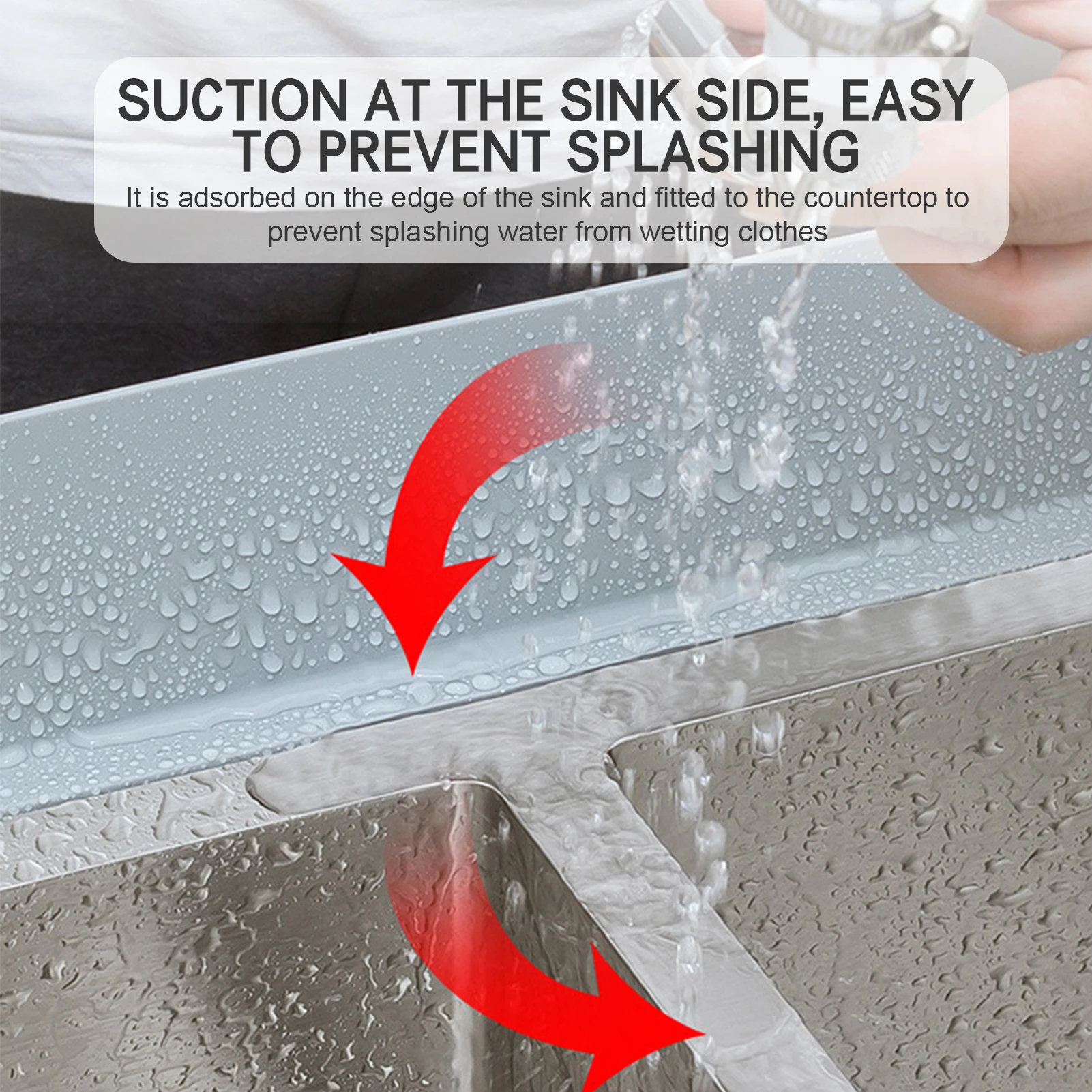 Kitchen Sink Water Barrier Easy Installation Island Sink Board Kitchen & Bath Fixtures