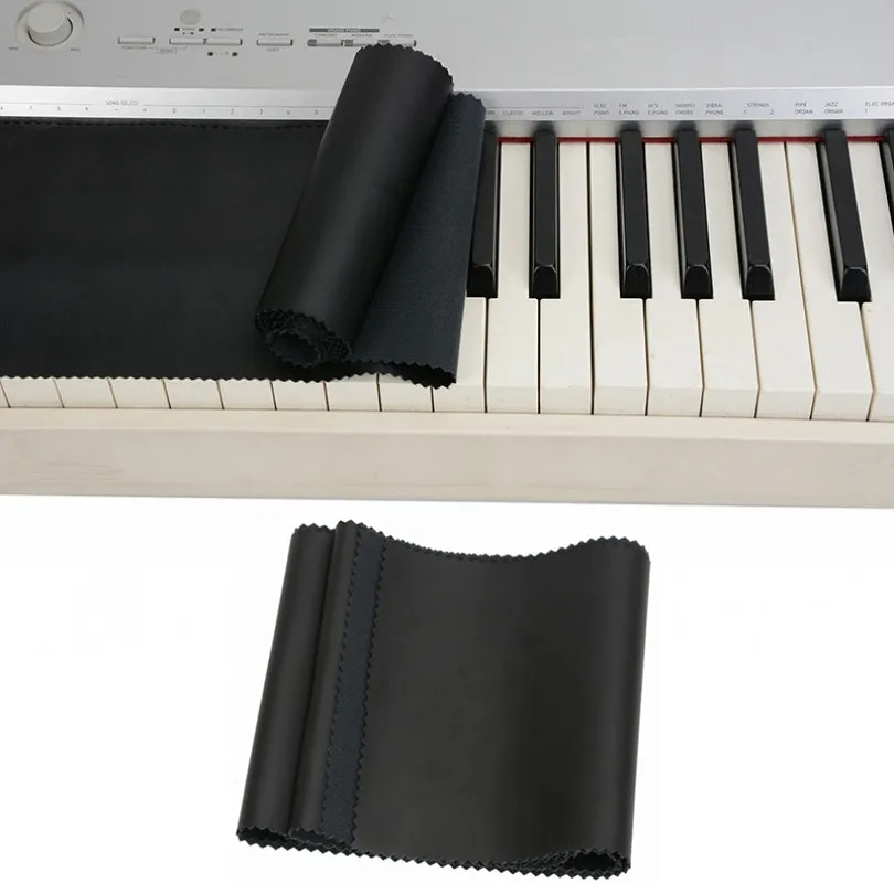 

PU Leather Piano Keyboard Dust Cover for 88 Keys Upright Pianos / Grand Pianos / Electric Pianos, Piano Keys Protective Cover