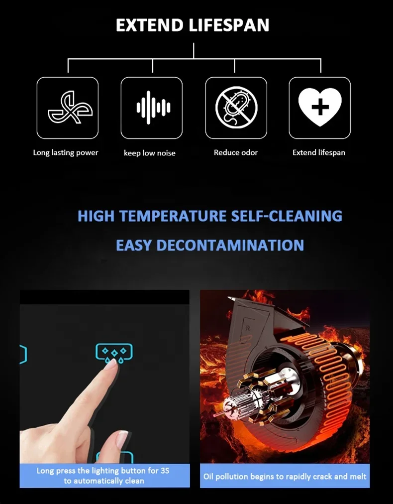 Smart Extractor Hood Kitchen Range Hood Wall Mounted 42 Large Suction Top Suction Chimney Range Hoods 4