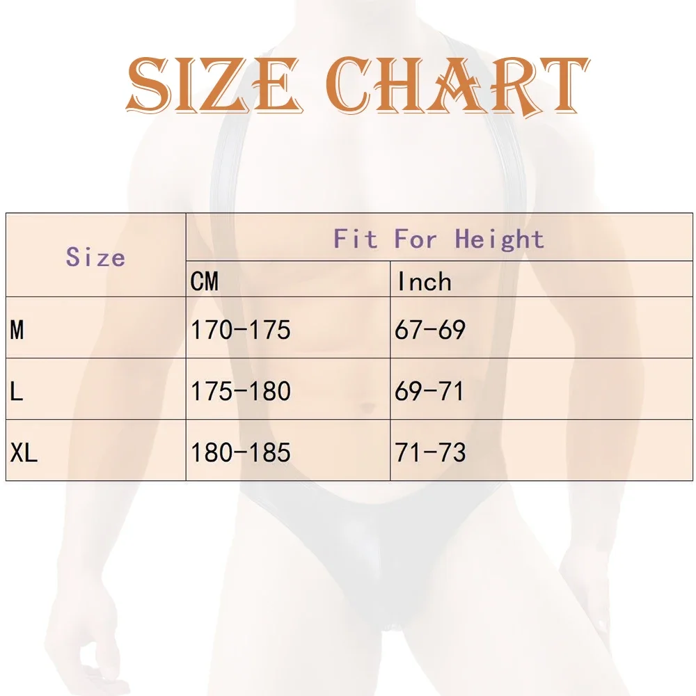 Sexy Men Leather Bodysuits Undershirts Jockstrap PU Leather Jumpsuit Wrestling Singlet Underwear Lingeries Gay Leotards Bodysuit