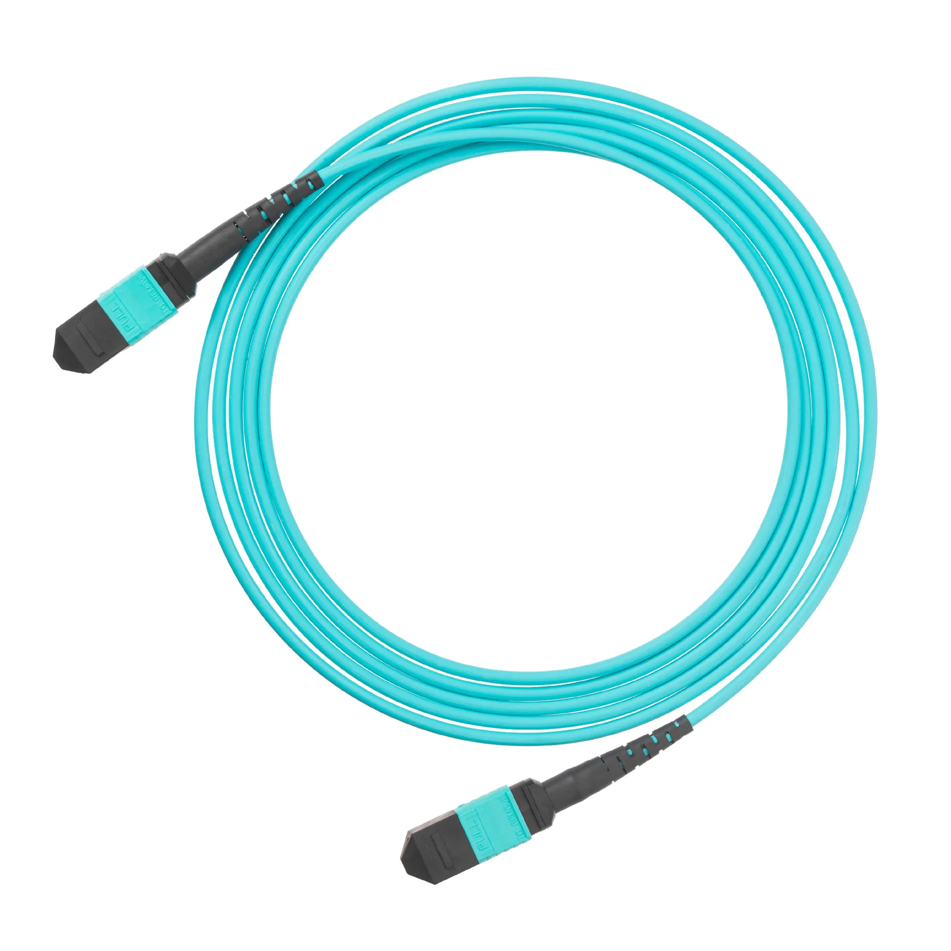 FASO MPO(Female) to MPO(Female) OM3 12-cores Multimode Fiber Jumper Patch Cord, for QSFP+Transceivers Application