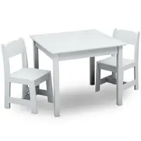 Children's Play Table and Chair Set with 2 Chairs Greenguard Gold Certified Safe Non Toxic Durable Easy Clean Fun Learning 2