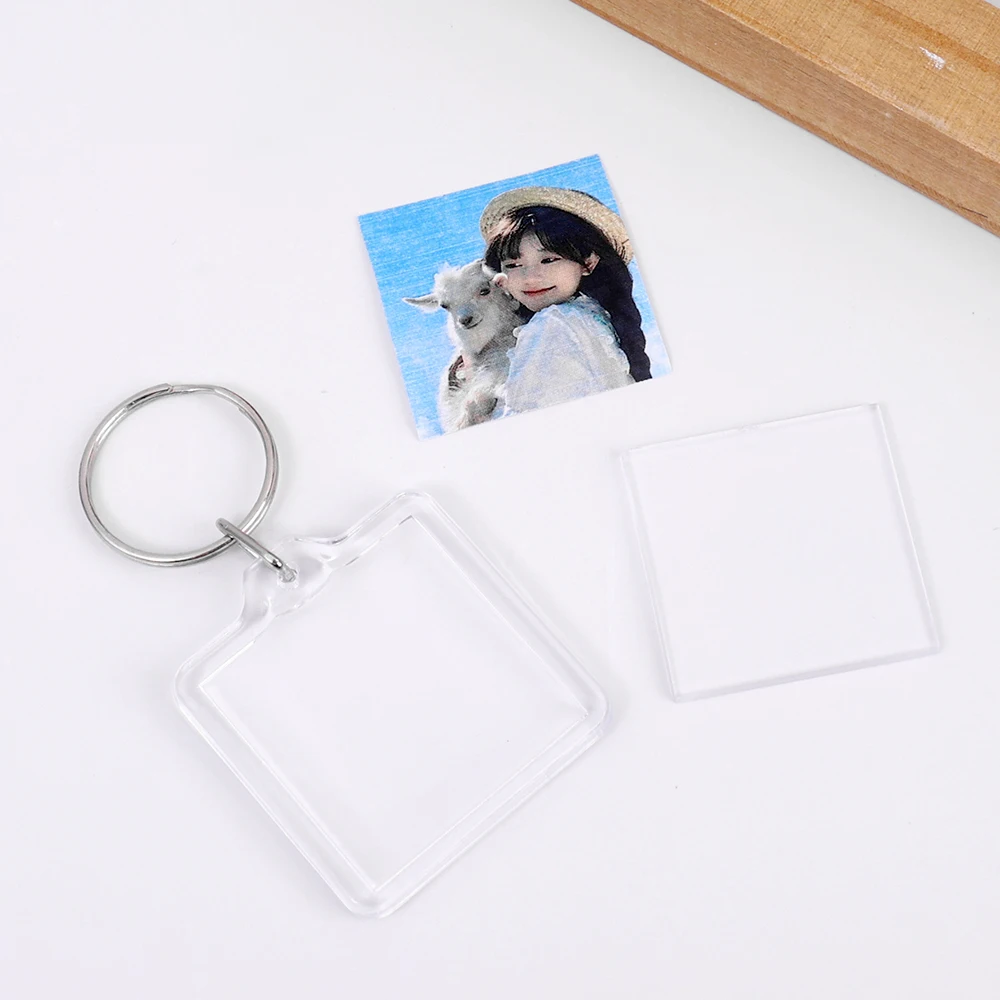 Прозрачный акриловый брелок для ключей | AliExpress