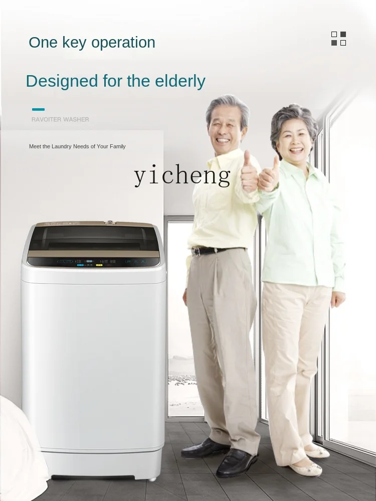 XL Full-Automatic Washing Machine for the Elderly Large Font Button One-Click Washing Small 3