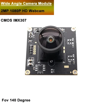 Full HD 1080P CMOS IMX307 140 Degree USB 2.0 Camera Module 60FPS 1920*1080 MJPEG YUY2 PCBA USB Webcam 1