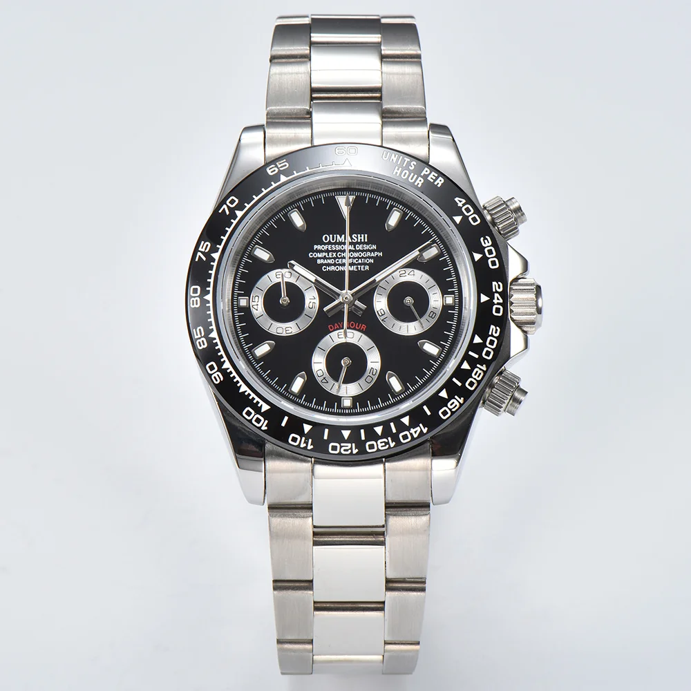 ساعات حركة VK63 ساعات رجالية فاخرة من زجاج الياقوت...