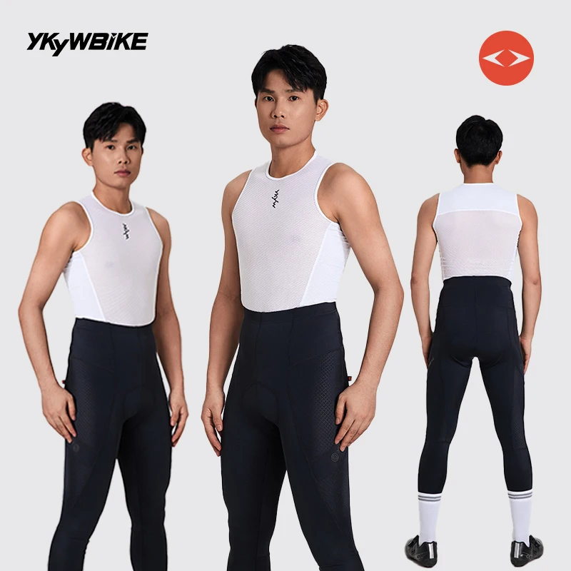 YKYWBIKE Men's Cycling Pants 15-25&deg;C Spring Autumn PRO Bicycle Tights Road Bike Pants Italy Interface Padding 7 Hours Riding