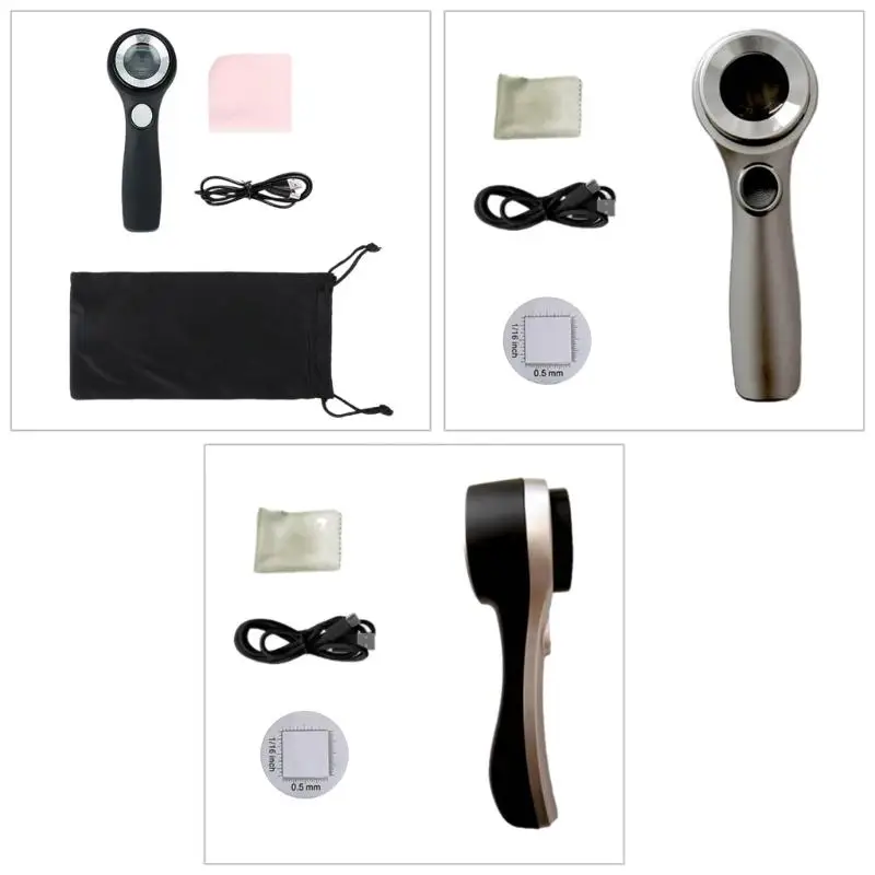 

60-кратная оптическая лупа со светодиодной подсветкой, портативная лупа диаметром 30 мм Q81C