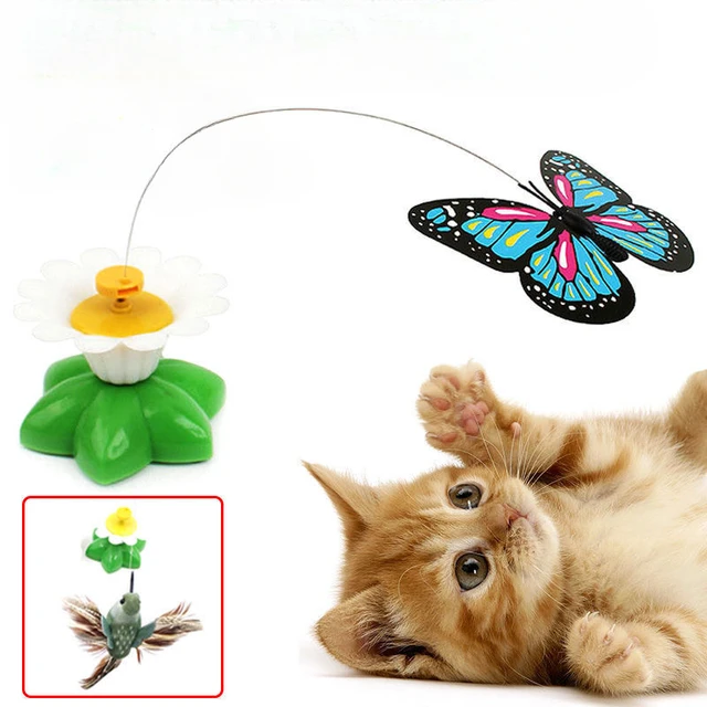 Rotating Electric Flying Butterfly Colorful Interactive Cat Dog Automatic Humming Bird Intelligence Training Rotating Funny Toys Rotating Electric Flying Butterfly Colorful Interactive Cat Dog Automatic Humming Bird Intelligence Training Rotating Funny Toys