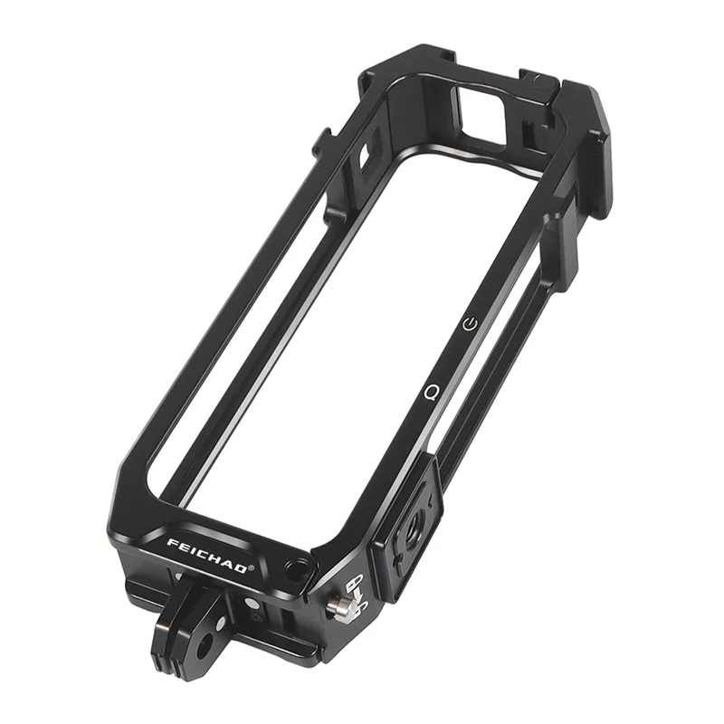 Aluminiumlegierung X4 Schnellmontage Käfig 1/4 Loch Klappstativ Adapter Kaltschuh für Insta360 X4 Action Kamera Schutzrahmen Fall – Detail 21